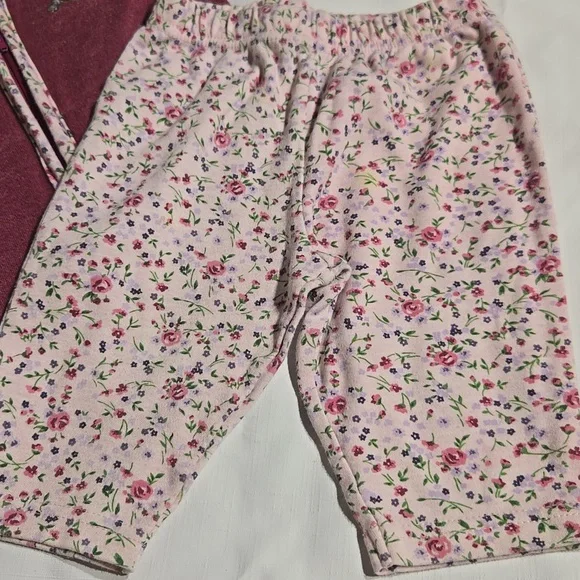 Vintage Pooh Matching Flower Set Embroidered Pooh Size 3/6 Months - Picture 5 of 8